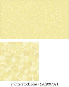 Set abstrakter, moderner Hintergrund mit beigem Sand und grafischen Elementen