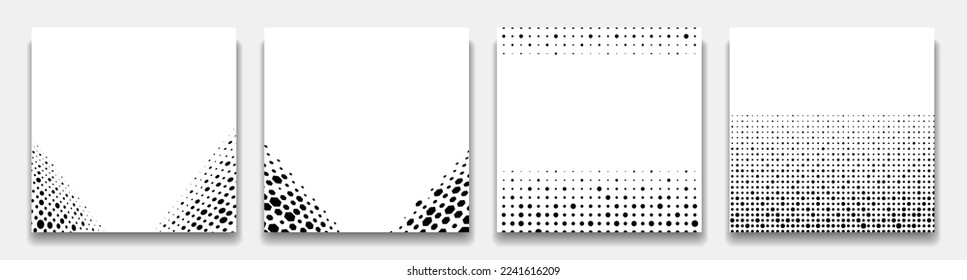 Set of abstract modern backgrounds. Vector