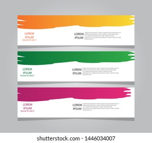 Set of abstract modern banner template design. Vector eps10