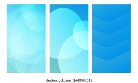 set of Abstract modern blue background. vector.