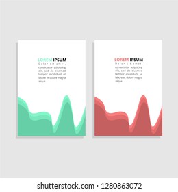 Set of abstract modern book cover, annual report, brochure, template layout, vector digital presentation, flyer, poster, banner