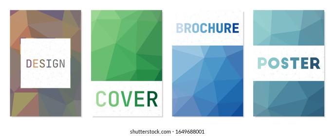Set of abstract modern cover. Can be used as cover, banner, flyer, poster, business card, brochure. Beautiful geometric background collection. Awesome vector illustration.