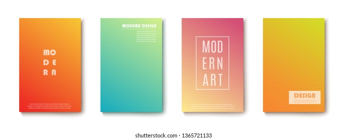 Set of abstract Modern design Banners. On transparent background. Vector illustration