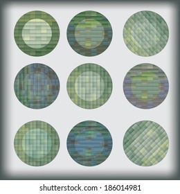 Set of abstract modern elements. Vector.
