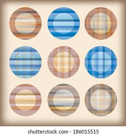 Set of abstract modern elements. Vector.