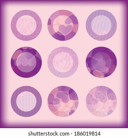 Set of abstract modern elements. Vector.