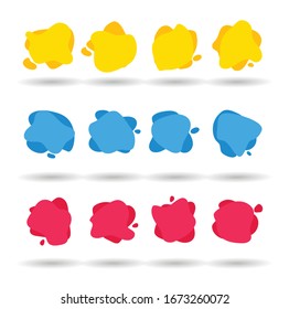Conjunto de banners abstractos de elementos gráficos geométricos modernos.