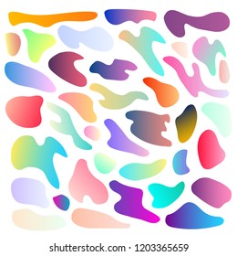 	
Set of abstract modern graphic elements. Dynamical colored forms and line. Gradient abstract banners with flowing liquid shapes.