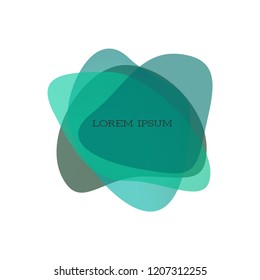 Set of abstract modern graphic elements with blue color. Dynamical colored forms and line. Gradient abstract banners with flowing liquid shapes. Template for the design of a logo, flyer, presentation.