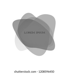 Set of abstract modern graphic elements with blue color. Dynamical colored forms and line. Gradient abstract banners with flowing liquid shapes. Template for the design of a logo, flyer, presentation.