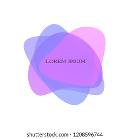 Set of abstract modern graphic elements with blue color. Dynamical colored forms and line. Gradient abstract banners with flowing liquid shapes. Template for the design of a logo, flyer, presentation.