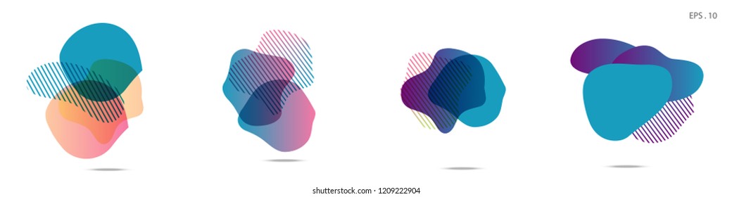 Set of abstract modern graphic elements. Dynamical colored forms and line. Gradient abstract banners with flowing liquid shapes. Template for the design of a logo,flyer or presentation. Vector fluid. Set of abstract modern graphic elements. Dynamical colored forms and line. Gradient abstract banners with flowing liquid shapes. Template for the design of a logo,flyer or presentation. Vector fluid.