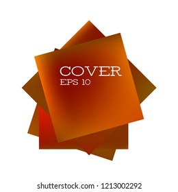 Set of abstract modern graphic elements with grey color. Dynamical colored forms and line. Gradient abstract banners with rectangle shapes. Template for the design of a logo.