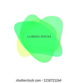 Set of abstract modern graphic elements with blue color. Dynamical colored forms and line. Gradient abstract banners with flowing liquid shapes. Template for the design of a logo, flyer, presentation.