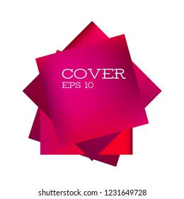 Set of abstract modern graphic elements with blue color. Dynamical colored forms and line. Gradient abstract banners with rectangle shapes. Template for the design of a logo, presentation.