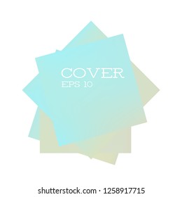 Set of abstract modern graphic elements with rainbow color. Dynamical colored forms and line. Gradient abstract banners with rectangle shapes. Template for the design of a logo.