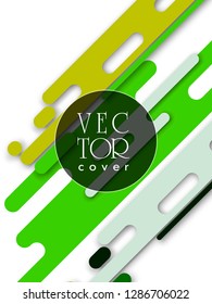 Set of abstract modern graphic elements. Dynamical colored forms and line. Gradient abstract banners with flowing liquid shapes. Template for the design of a logo, flyer or presentation. Vector.