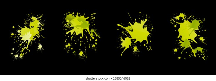 Set of abstract modern graphic elements. Dynamical colored forms and line. Gradient abstract banners with flowing liquid shapes. Template for the design of a logo, flyer or presentation. Vector.
