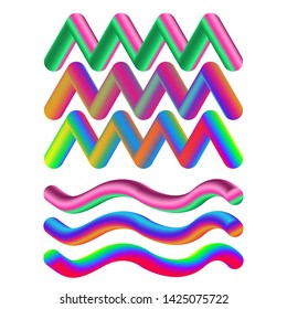 Set of abstract modern graphic elements. Additional elements as a complement to the background