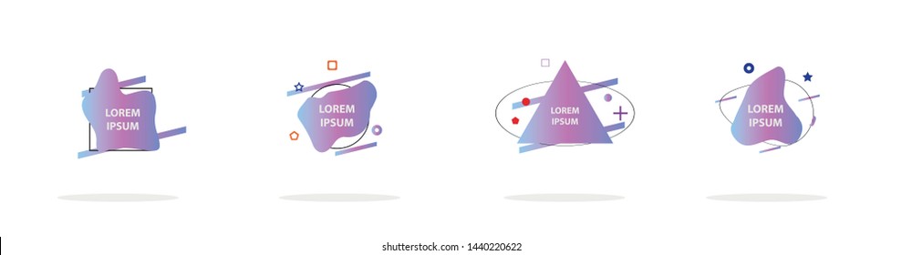 
Set of abstract modern graphic elements. Colorful vector gradient shapes composition. Template for design, banner, flyer, poster, wallpaper, brochure, smartphone screen, mobile app
