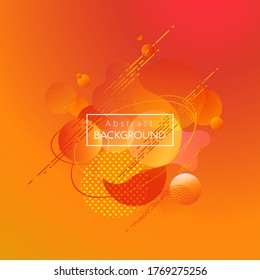 Set of abstract modern graphic elements. Dynamical colored forms and line. Gradient abstract banners with flowing liquid shapes. Template for the design of a logo, flyer or presentation. Vector.