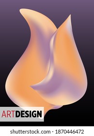 Set of abstract modern graphic elements. Dynamical colored forms and line. Gradient abstract banners with flowing liquid shapes. Template for the design of a logo, flyer or presentation. Vector.