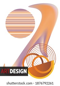 Set of abstract modern graphic elements. Dynamical colored forms and line. Gradient abstract banners with flowing liquid shapes. Template for the design of a logo, flyer or presentation. Vector.