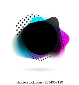 Set of abstract modern graphic elements. Dynamical colored forms and line. Gradient abstract banners with flowing liquid shapes. Template for the design of a logo, flyer or presentation. Vector