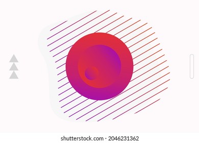 Set of abstract modern graphic elements. Dynamical colored forms and line. Gradient abstract banners with flowing liquid shapes. Template for the design of a logo, flyer or presentation. Vector.