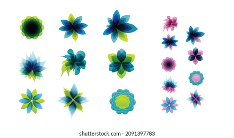 Set of abstract modern graphic elements.