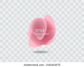 Set of abstract modern graphic elements. Dynamical colored forms and line. Gradient abstract banners with flowing liquid shapes. Template for the design of a logo, flyer or presentation