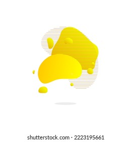 Set of abstract modern graphic elements. Dynamic colored shapes and lines. Gradient abstract banner with flowing liquid shapes. Template for logo design, flyer or presentation. Vector.