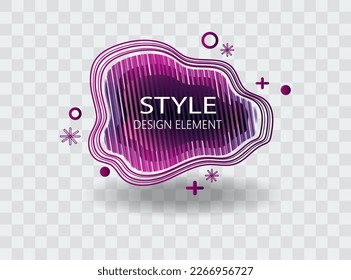 Set of abstract modern graphic elements. Dynamical colored forms and line. Gradient abstract banners with flowing liquid shapes. Template for the design of a logo, flyer or presentation