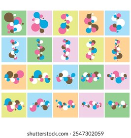 Set of abstract modern graphic elements