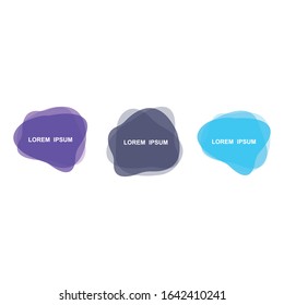 set of abstract modern graphic. liquid shape colorful. gradient abstrac banners. flyer or presentation