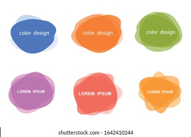 set of abstract modern graphic. liquid shape colorful. gradient abstrac banners. flyer or presentation