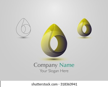 Set of abstract modern logo design. Creative icon. Vector illustration