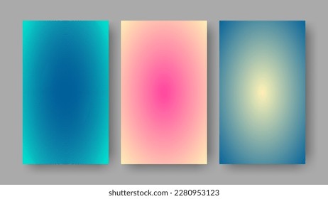 Set bestehend aus abstraktem Mosaikzirkular-Hintergrund für Buchcover, Business Poster oder etc. Hochwertige Vektorhintergrund-Illustration