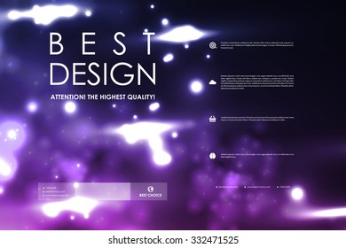 Set of abstract neon structure of the DNA molecule