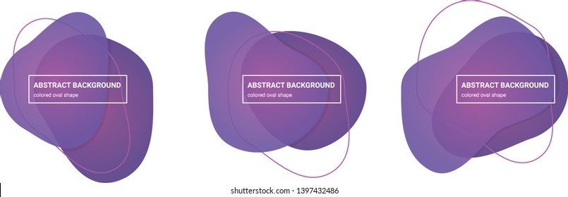 Set of abstract oval shapes background teplates in Tapestry, Affair colors for banners, flyers, websites, brochures etc.