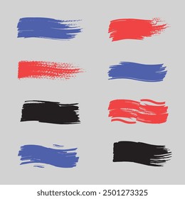 a set of Abstract Paint Brush Strokes Shapes, Brush Effects, Ink Brush, Ink Paint