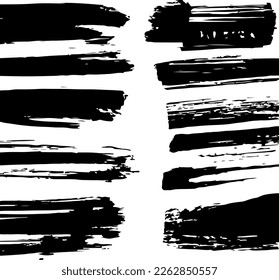 Conjunto De Ataques Pintados Resumen. Hermoso Esbozo de Vectores Dibujado A Mano... Arte vectorial hecho a mano.