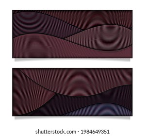 Conjunto de fondo abstracto de papel	
