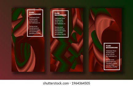 set of abstract pattern background for brochure cover design.