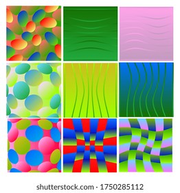 set abstract patterns for fashion or apparel products
