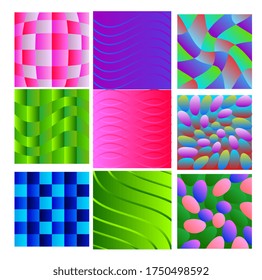 set abstract patterns for fashion or apparel products