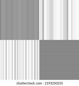 Set of abstract patterns. Seamless line texture. Geometric texture with stripes. Black and white illustration