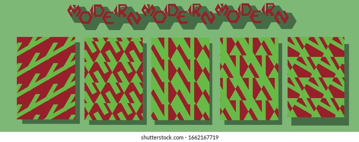 set of abstract patterns.vector design. vector card.