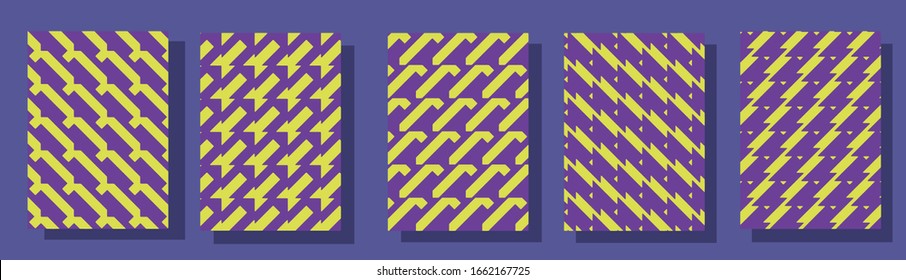 set of abstract patterns.vector design. vector card.