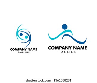 Set of Abstract people logo